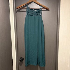 Maurices Teal Halter Midi Dress